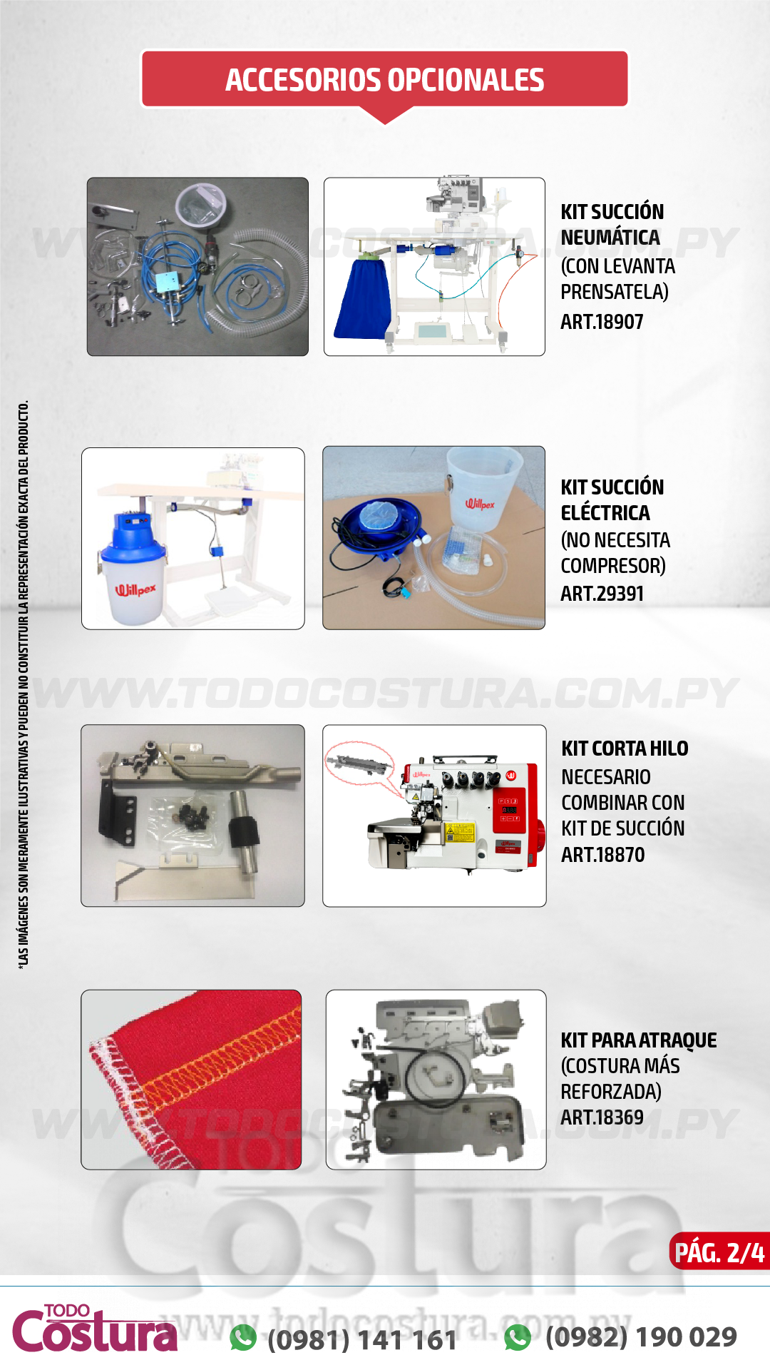 OVERLOCK (4 HILOS) WILLPEX G3A-4-M03/333 (MOTOR INCORPORADO)